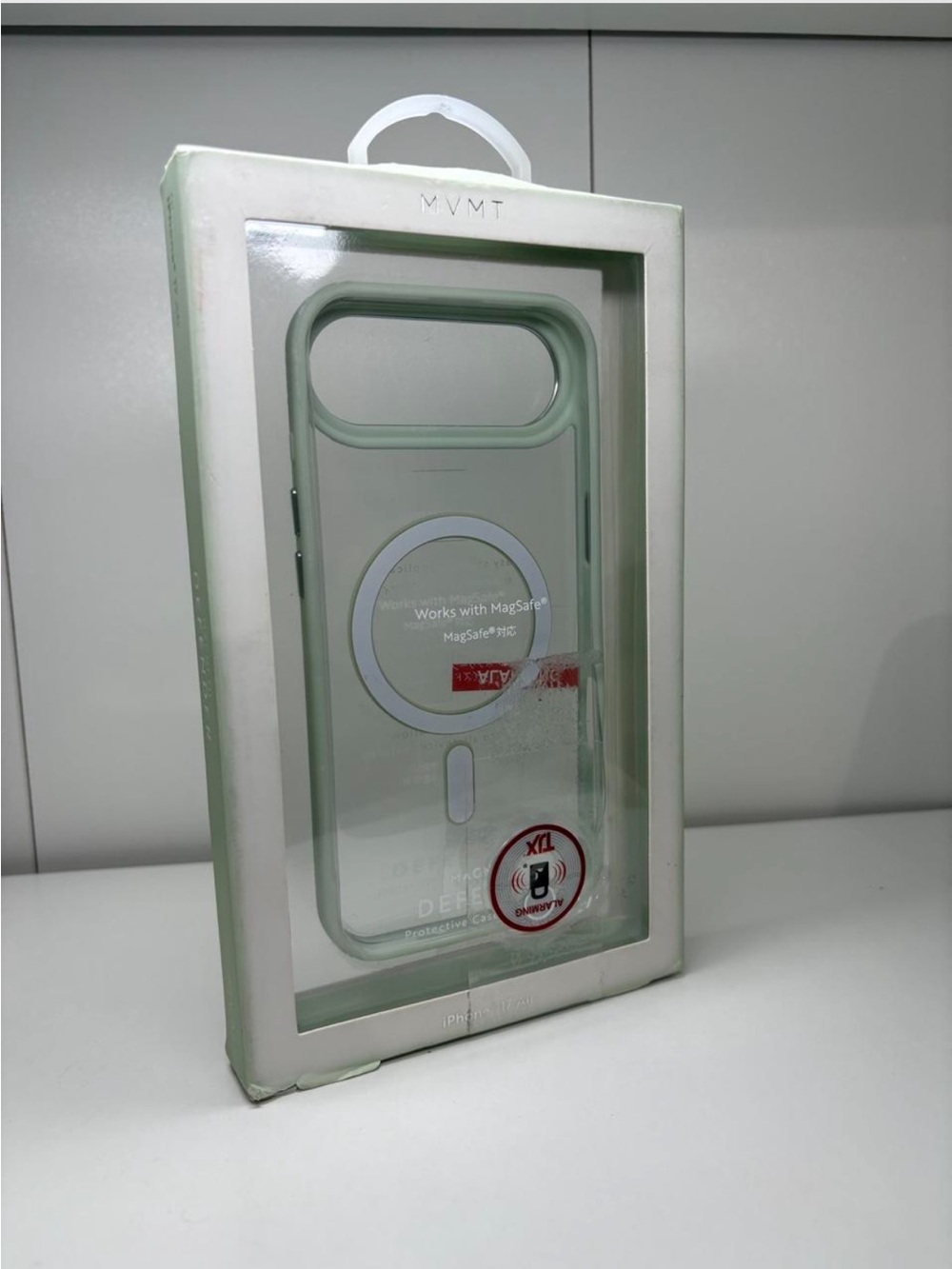 iPhone 17 Air MVMT Mint Green MagSafe-Compatible Defender Case with Clear Back